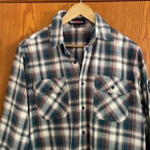 Bicomal FR XL Tall button up long sleeve shirt.